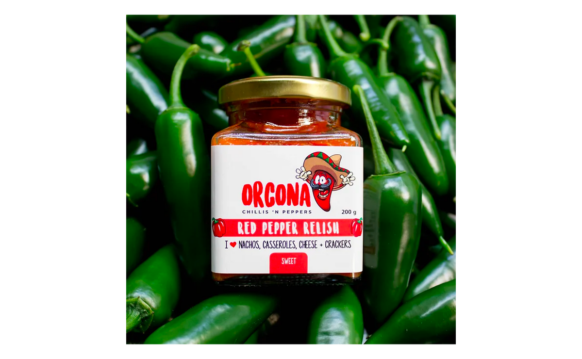 Red Pepper Relish Orcona Chillis and Peppers